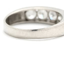 ノンブランド NON BRAND ダイヤリング プラチナシルバー Pt900 ダイヤモンド リング 指輪 5P 5粒 一文字 12号