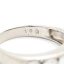 ノンブランド NON BRAND ダイヤリング プラチナシルバー Pt900 ダイヤモンド リング 指輪 5P 5粒 一文字 12号