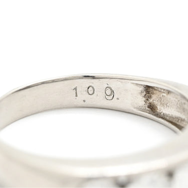 ノンブランド NON BRAND ダイヤリング プラチナシルバー Pt900 ダイヤモンド リング 指輪 5P 5粒 一文字 12号