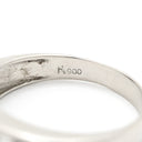 ノンブランド NON BRAND ダイヤリング プラチナシルバー Pt900 ダイヤモンド リング 指輪 5P 5粒 一文字 12号