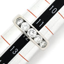 ノンブランド NON BRAND ダイヤリング プラチナシルバー Pt900 ダイヤモンド リング 指輪 5P 5粒 一文字 12号