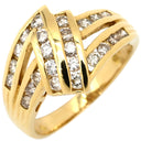 ノンブランド NON BRAND ダイヤリング イエローゴールド K18YG ダイヤモンド リング 指輪 13号