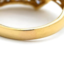 ノンブランド NON BRAND ダイヤリング イエローゴールド K18YG ダイヤモンド リング 指輪 13号