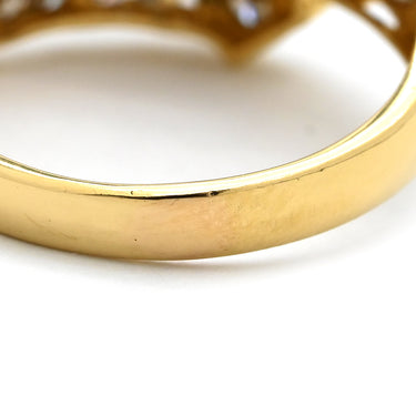 ノンブランド NON BRAND ダイヤリング イエローゴールド K18YG ダイヤモンド リング 指輪 13号