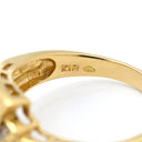 ノンブランド NON BRAND ダイヤリング イエローゴールド K18YG ダイヤモンド リング 指輪 13号