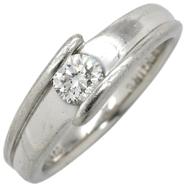 ノンブランド NON BRAND ダイヤリング プラチナシルバー Pt900 ダイヤモンド リング 指輪 1P 1粒 名前の刻印あり 10号