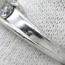 ノンブランド NON BRAND ダイヤリング プラチナシルバー Pt900 ダイヤモンド リング 指輪 1P 1粒 名前の刻印あり 10号