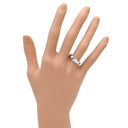 ノンブランド NON BRAND ダイヤリング プラチナシルバー Pt900 ダイヤモンド リング 指輪 1P 1粒 名前の刻印あり 10号