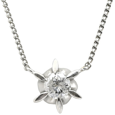 ノンブランド NON BRAND ダイヤペンダント プラチナシルバー Pt850 ダイヤモンド ネックレス 1P 1粒