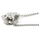 ノンブランド NON BRAND ダイヤペンダント プラチナシルバー Pt850 ダイヤモンド ネックレス 1P 1粒