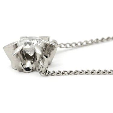 ノンブランド NON BRAND ダイヤペンダント プラチナシルバー Pt850 ダイヤモンド ネックレス 1P 1粒