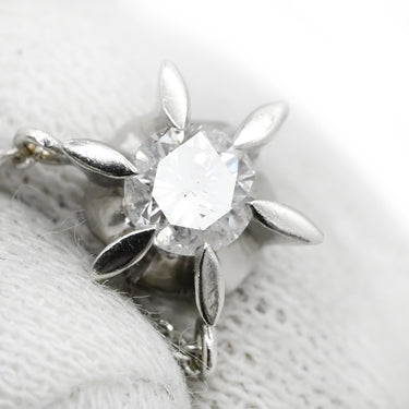 ノンブランド NON BRAND ダイヤペンダント プラチナシルバー Pt850 ダイヤモンド ネックレス 1P 1粒