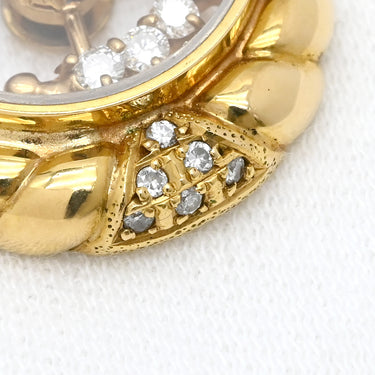 ノンブランド NON BRAND ダイヤペンダント イエローゴールド K18YG ダイヤモンド ネックレス 750 18K