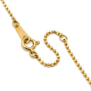 ノンブランド NON BRAND エメラルド ダイヤ イエローゴールド K18YG エメラルド ダイヤモンド ネックレス 750 18K ボールチェーン リバーシブル