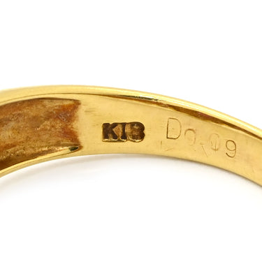 ノンブランド NON BRAND ルビー ダイヤ リング イエローゴールド K18YG ルビー ダイヤモンド リング 指輪 Au750 18K 18金 レッド 赤 ダイアモンド 12号