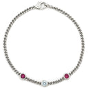 ノンブランド NON BRAND ホワイトゴールド×ピンクトルマリン K18WG ダイヤモンド ピンクトルマリン ブレスレット ダイヤブレスレット 750 ホワイトゴールド