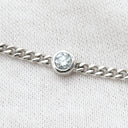 ノンブランド NON BRAND ホワイトゴールド×ピンクトルマリン K18WG ダイヤモンド ピンクトルマリン ブレスレット ダイヤブレスレット 750 ホワイトゴールド