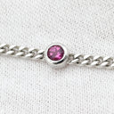 ノンブランド NON BRAND ホワイトゴールド×ピンクトルマリン K18WG ダイヤモンド ピンクトルマリン ブレスレット ダイヤブレスレット 750 ホワイトゴールド