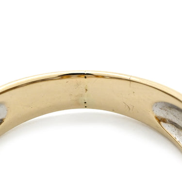 ノンブランド NON BRAND ダイヤ コンビリング イエローゴールドＸホワイトゴールド K18YG K18WG ダイヤモンド リング 指輪 バゲットダイヤ 9号