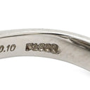 ノンブランド NON BRAND 白蝶パール ダイヤリング プラチナシルバー Pt900 パール ダイヤモンド リング 指輪 1粒 1P オーバル シルバー 10号