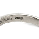 ノンブランド NON BRAND キャッツアイ ダイヤリング プラチナシルバー Pt900 クリソベリルキャッツアイ ダイヤモンド リング 指輪 猫目石 14.5号