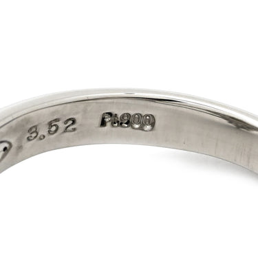 ノンブランド NON BRAND キャッツアイ ダイヤリング プラチナシルバー Pt900 クリソベリルキャッツアイ ダイヤモンド リング 指輪 猫目石 14.5号