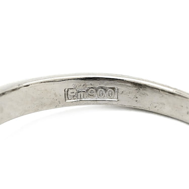 ノンブランド NON BRAND ダイヤリング プラチナシルバー Pt900 ダイヤモンド リング 指輪 V字 Vライン Pm900 8.5号