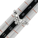 ノンブランド NON BRAND ダイヤリング プラチナシルバー Pt900 ダイヤモンド リング 指輪 V字 Vライン Pm900 8.5号