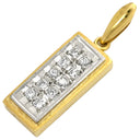 ノンブランド NON BRAND ダイヤ ペンダントトップ イエローゴールド K18YG Pt900 ダイヤモンド ペンダントトップ ペンダントヘッド 18K 18金 750