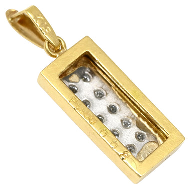 ノンブランド NON BRAND ダイヤ ペンダントトップ イエローゴールド K18YG Pt900 ダイヤモンド ペンダントトップ ペンダントヘッド 18K 18金 750