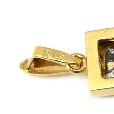 ノンブランド NON BRAND ダイヤ ペンダントトップ イエローゴールド K18YG Pt900 ダイヤモンド ペンダントトップ ペンダントヘッド 18K 18金 750