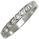 ノンブランド NON BRAND ダイヤリング プラチナシルバー Pt900 ダイヤモンド リング 指輪 7P 7粒 一文字 11号