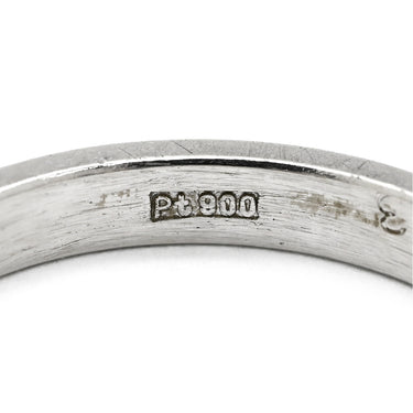 ノンブランド NON BRAND ダイヤリング プラチナシルバー Pt900 ダイヤモンド リング 指輪 7P 7粒 一文字 11号