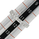 ノンブランド NON BRAND ダイヤリング プラチナシルバー Pt900 ダイヤモンド リング 指輪 7P 7粒 一文字 11号