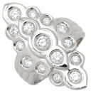 ノンブランド NON BRAND ダイヤリング プラチナシルバー Pt900 ダイヤモンド リング 指輪 13号