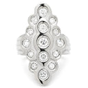 ノンブランド NON BRAND ダイヤリング プラチナシルバー Pt900 ダイヤモンド リング 指輪 13号