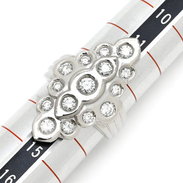 ノンブランド NON BRAND ダイヤリング プラチナシルバー Pt900 ダイヤモンド リング 指輪 13号