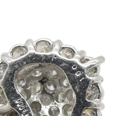 ノンブランド NON BRAND ハートモチーフ ダイヤモンド トップ プラチナシルバー Pt900 ダイヤモンド ペンダントトップ