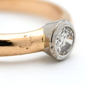 ノンブランド NON BRAND ダイヤリング ゴールド K14 ダイヤモンド リング 指輪 11.5号