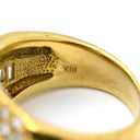 ノンブランド NON BRAND ルビー ダイヤリング イエローゴールド K18YG ルビー ダイヤモンド リング 指輪 レッド 赤 9号