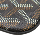 ゴヤール GOYARD セナ ブラック ゴヤールディンキャンバス ポーチ シルバー金具 黒 ヘリンボーン柄