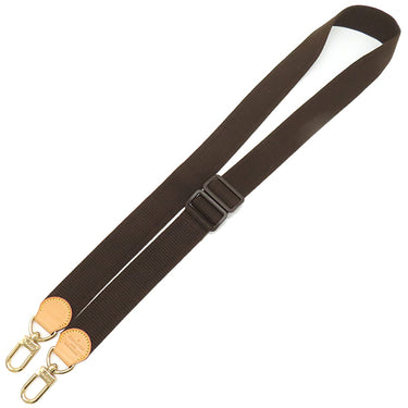 ルイヴィトン LOUIS VUITTON 139cm ブラウン コットン ショルダーストラップ ゴールド金具 茶