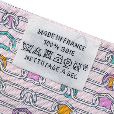 エルメス HERMES ツイリー ピンク×ターコイズ×マルチカラー シルク スカーフ 【L'EFFET KALEIDOSCOPE/カレイドスコープ エフェクト】