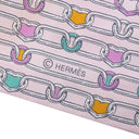 エルメス HERMES ツイリー ピンク×ターコイズ×マルチカラー シルク スカーフ 【L'EFFET KALEIDOSCOPE/カレイドスコープ エフェクト】