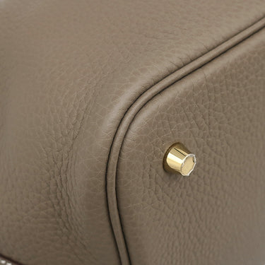 エルメス HERMES ピコタンロックMM エトゥープ トリヨンクレマンス ハンドバッグ ゴールド金具 新品 未使用 グレージュ
