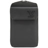 ルイヴィトン LOUIS VUITTON LV アエログラム フォンポーチ M57089 ブラック グレインレザー ショルダーバッグ マットブラック金具 黒 ポシェット 斜め掛け