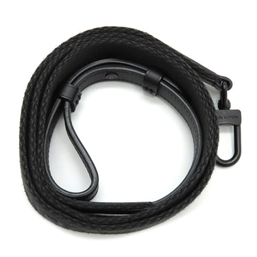 ルイヴィトン LOUIS VUITTON LV アエログラム フォンポーチ M57089 ブラック グレインレザー ショルダーバッグ マットブラック金具 黒 ポシェット 斜め掛け