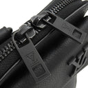 ルイヴィトン LOUIS VUITTON LV アエログラム フォンポーチ M57089 ブラック グレインレザー ショルダーバッグ マットブラック金具 黒 ポシェット 斜め掛け