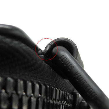 ルイヴィトン LOUIS VUITTON LV アエログラム フォンポーチ M57089 ブラック グレインレザー ショルダーバッグ マットブラック金具 黒 ポシェット 斜め掛け