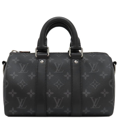 ルイヴィトン LOUIS VUITTON キーポル バンドリエール 25 M46271 モノグラムエクリプス モノグラムエクリプス リバースキャンバス 2WAYバッグ シルバー金具 黒 グレー